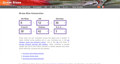 Desktop Screenshot of dresssizes.org